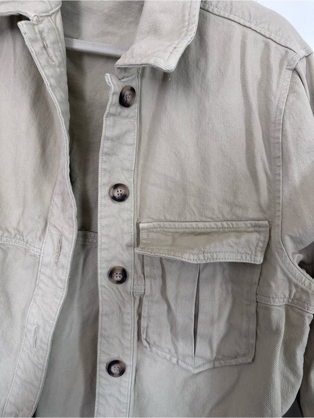 Casual Button-Front Utility Shacket - Picture 2 of 3